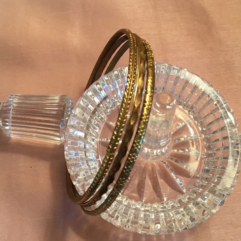 Goldtone Set of 3 Bangle Bracelets - Picture 2 of 5